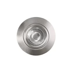 Heitronic 500954 LED Einbaustrahler DL6809 Nickel Matt Rund 24°, Dimm. -Lampengeschäft baff37cf6ebd42b95d747c0ea4c5571eff1faa4d