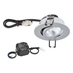 EVN PC20N91527 LED Deckeneinbauleuchte Rund, Schwenkbar, IP20, 8,4W, 2700K, 960lm