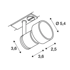 SLV 143391 PURI 1Phasen-HV-Strahler, GU10, Ohne Leuchtmittel -Lampengeschäft bdd15e4f0854b419ec0326bac927a05dabb08954 2