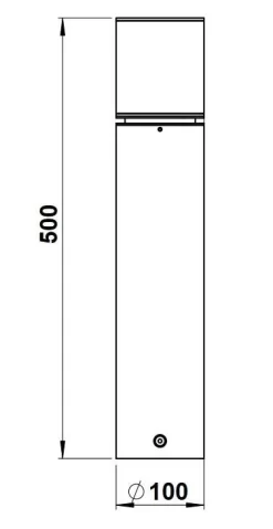 Albert 690560 Edelstahl-Sockelleuchte, Höhe 0,5m, E27 -Lampengeschäft c07b57464f98dbac79e68fcae34be969cd2a0a3a