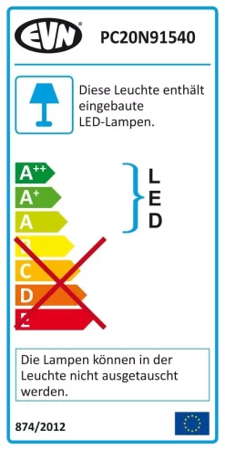 EVN PC20N91540 LED Deckeneinbauleuchte Rund, Schwenkbar, 8,4W, 4000K, 1060lm -Lampengeschäft c44ad5c0738779ae5f761366f46863267fbd32cd