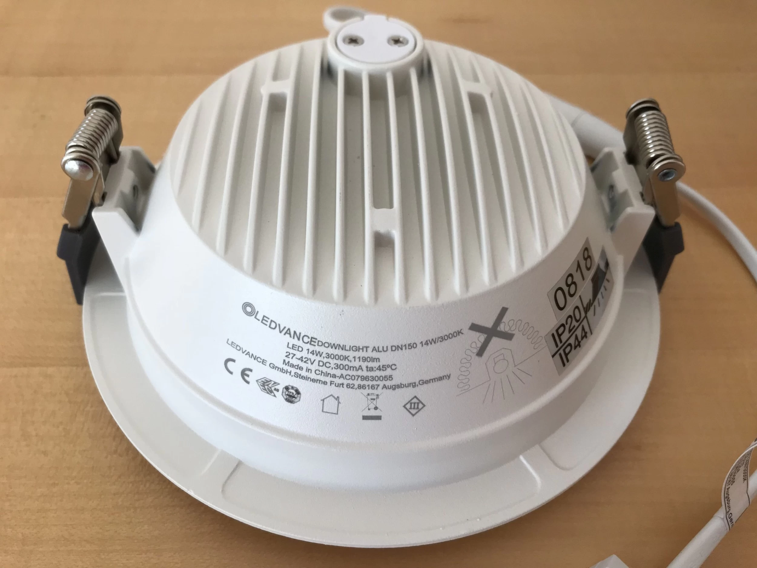 LEDVANCE Downlight 14W, Tageslicht, Nicht Dimmbar, Für Ø150mm, IP44 5 LEDVANCE Downlight 14W, Tageslicht, Nicht Dimmbar, Für Ø150mm, IP44 – Bild 5