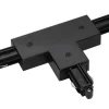 SLV 143080 T-Verbinder/ Einspeiser, Erde Rechts, Schwarz
