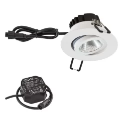 EVN PCE650N60102 LED Deckeneinbau Rund, Schwenkbar, IP65, 6W, 3000K, 620lm