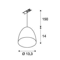 SLV 143991 PARA CONE 14 1Phasen-Pendelleuchte, GU10, Ohne Leuchtmittel -Lampengeschäft d4faf669d80f4896332bd96923d912884ce52747 1