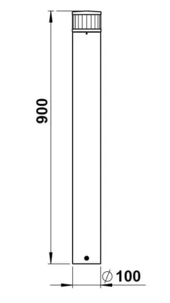 Albert 662235 LED Pollerleuchte, 10W, Höhe 0,9m, Schwarz 9 Albert 662235 LED Pollerleuchte, 10W, Höhe 0,9m, Schwarz -Lampengeschäft d5aaa3c85131e6cb92263c2a372dccc1ee280274 1
