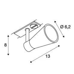 SLV 144200 AVO TRACK 1Phasen-HV-Strahler, GU10, Ohne Leuchtmittel -Lampengeschäft e07f5d83e300ea548cfc22668dfca276497218e5