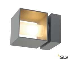 SLV 1000335 SQUARE TURN, QT14, Outdoor Wandleuchte, Max. 42W, IP44