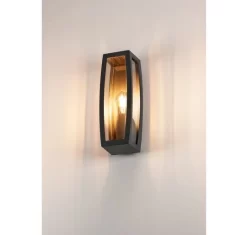 SLV 230655 MERIDIAN BOX 2, Outdoor Wandleuchte, TC-(D,H,T,Q)SE, Max. 25W, Klarer Kunststoff -Lampengeschäft f3cef4794f9cd1044bff321d2186abdcf272155c