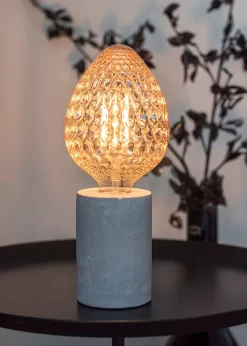 BAILEY 140639 Tischleuchte Beton E27, Höhe 13 Cm